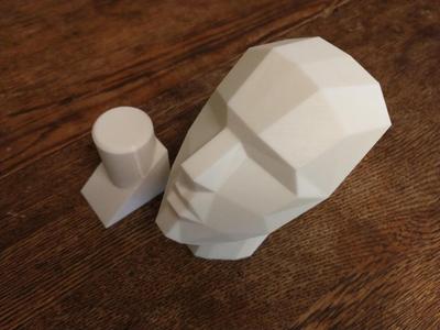 Low-Poly Planar Head