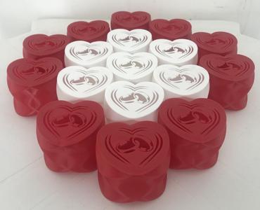 Wedding Heart shaped box for vase mode with cover