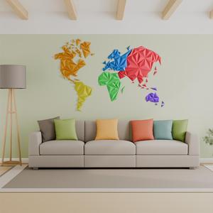 Geometric world map (resized version)
