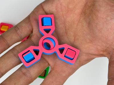 Flip 3 Spinner Fidget – Print in Place – 30 mins