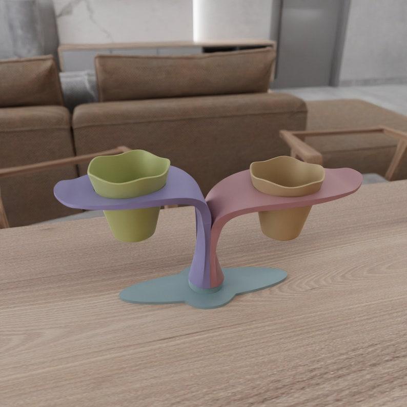 3D Desk Planter Holder with 3D Print Stl Files and One of a Kind & 3D Printed Decor, Indoor Planter, Gifts for Him, Home Decor, 3D Planter