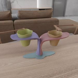 3D Desk Planter Holder with 3D Print Stl Files and One of a Kind & 3D Printed Decor, Indoor Planter, Gifts for Him, Home Decor, 3D Planter