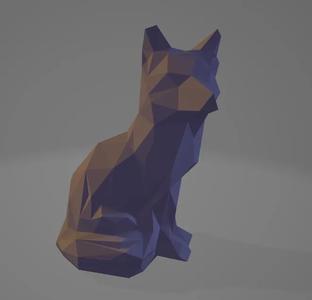 Low poly fox