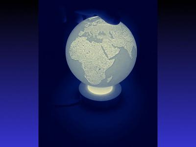 Earth Globe Lithophane