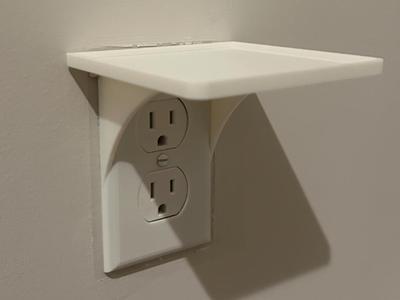"Duplex" Style Outlet Shelf