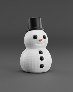Mini Snowman **Support Free, Easy Print** AMS File Included