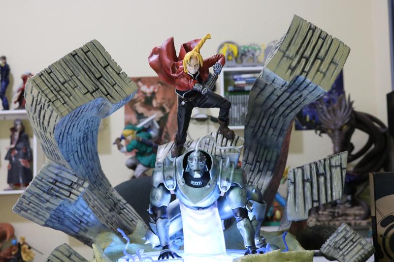 Diorama Fullmetal Alchemist – Edward e Alphonse Elrik
