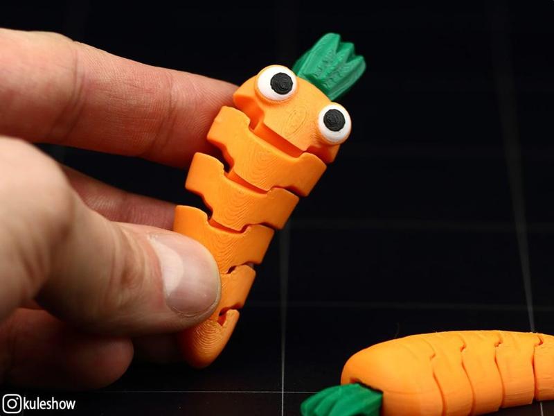 Flexible Baby Carrot Keychain