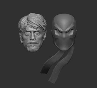 KTJL Deathstroke Headsculpt for Action Figures