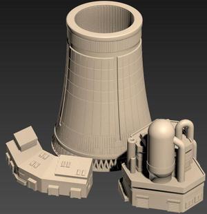 Nuclear Power Plant – wargame terrain building