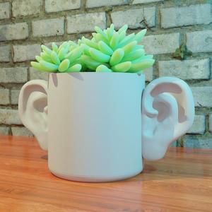 3d printing stl file, planter pot decoration for home funny gift