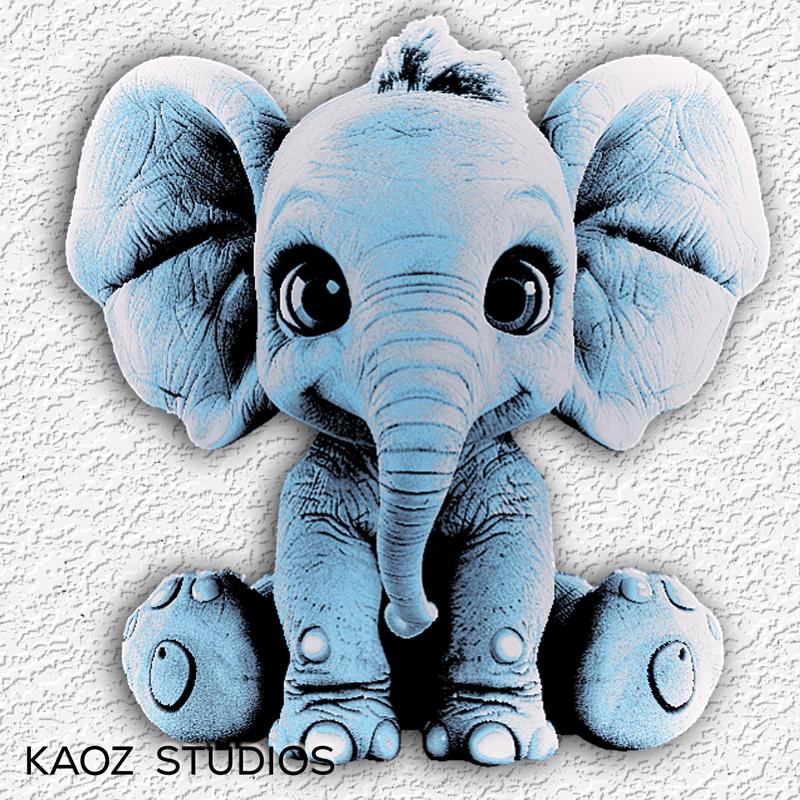 baby elephant wall art elephant wall decor 3d optical illusion elephant figurine