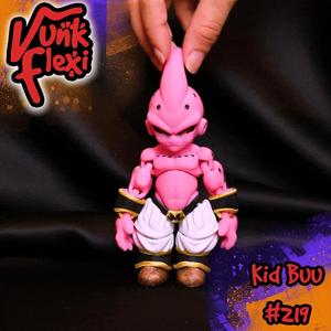 Dragon Ball Z Kid Buu MultiColor Flexi Print-In-Place + figure & keychain