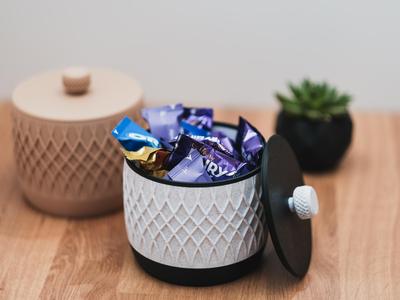Modern Storage Container With Lid