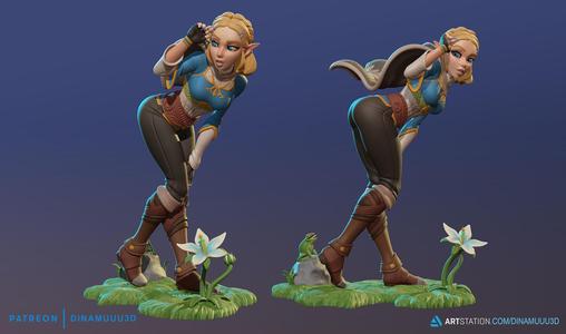 Zelda Breath of the Wild SFW and NSFW 3D Print Model STL