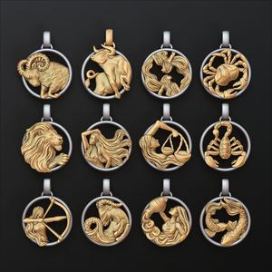 Zodiac Horoscope Pendants Set Pack
