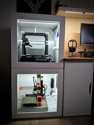 Ikea Platsa Modular Dual Prusa Enclosure (MINI/MK3s/Bear)