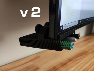 Under monitor pen/pencil holder v2 (More secure)