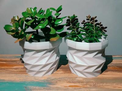 Triangulated Flower Pot / Planter Set