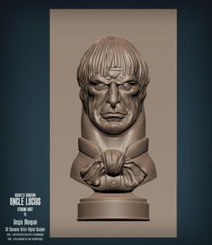 Haunted Mansion Uncle Lucius Staring Bust