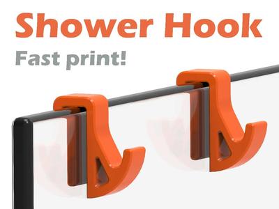 Strongest Shower Door Hook   