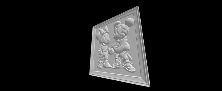 Mickey & Minnie mural   