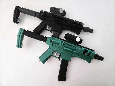 Fortnite Scoped Burst SMG Model Push-Fit No Glue