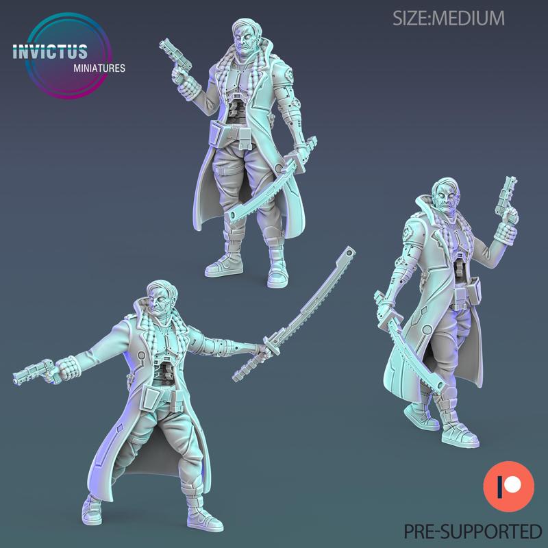 Neo Mafia Set / Cyber Gangster / Cyberpunk Headhunter / Alien Soldier / Mysterious Warrior / Space Assasin / Cosmic Invasion / Trooper Attack / Bandit / Sci-Fi Encounter