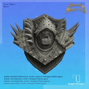 Pre-Supported Iron Ogre Bust