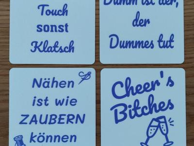 Coaster with Saying - Sewing - Coaster