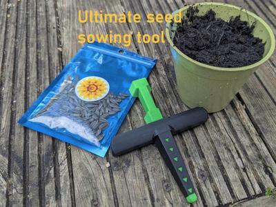 Ultimate seed sowing tool, Dibber and funnel combo