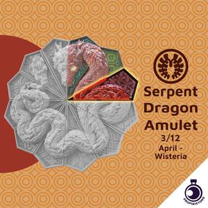 Serpent Dragon Amulet – Uzuki – Wisteria Shard – April