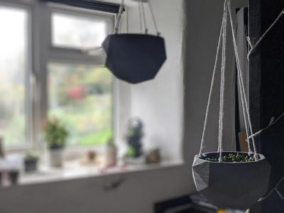 Low Poly Geometric Hanging Planter