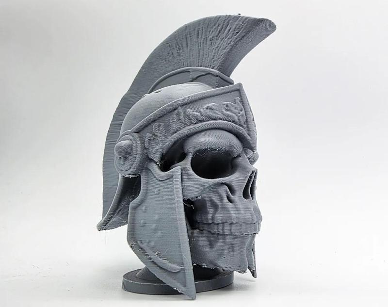 Trojan Skull on Pedestal
