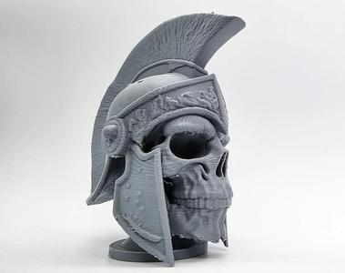 Trojan Skull on Pedestal