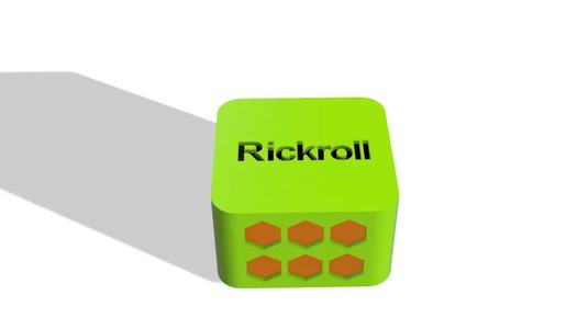 Rickroll QR-Code Stamp