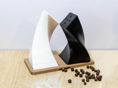 Salt and pepper shakers [Square Helix]