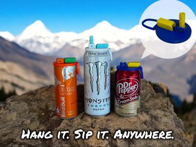 HangSip – Can Lid with a Straw Holder