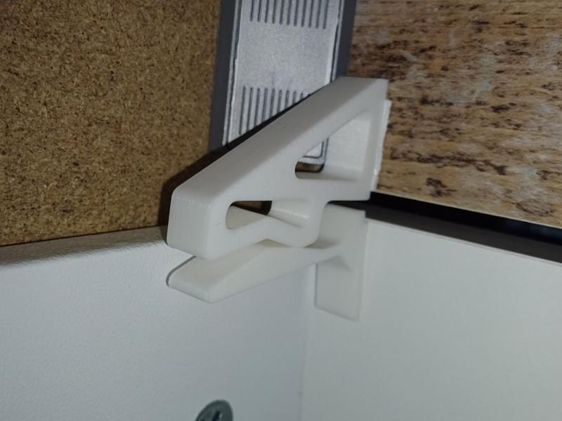 Simple 2-Part Drawer Stopper – Holds Drawer Closed