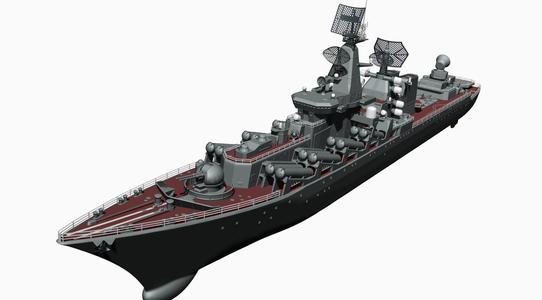 Warship moskva for 3d print