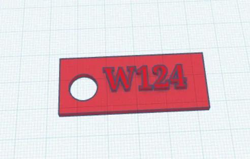 W124 keychain   