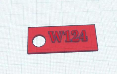 W124 keychain   