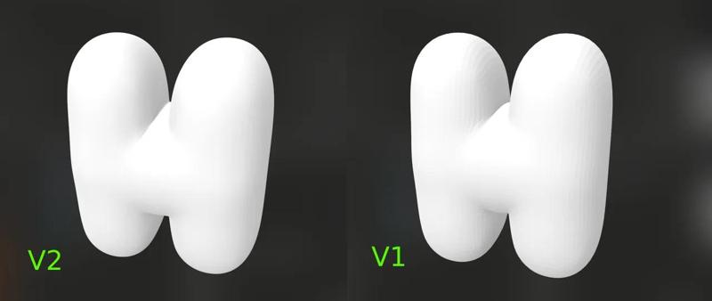 3D Bubble Letters of the Alphabet V2 (Quad Mesh Version / Much Smoother)