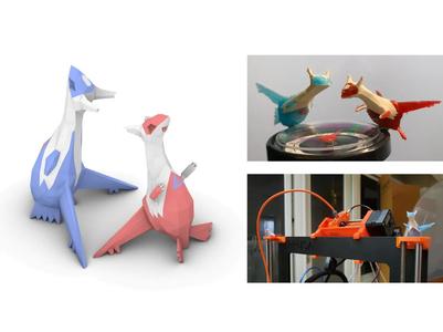 LowPoly Latios&Latias