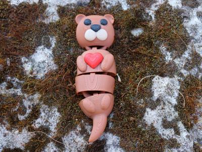 Cute  Love Otter