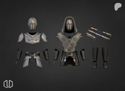 Jedi Temple Guard Action Figure Kits 2 in 1