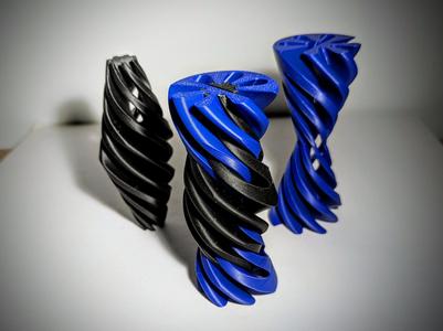 Impossible Self-Passthrough Fidgets: Tall shapes
