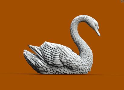 swan sculpture