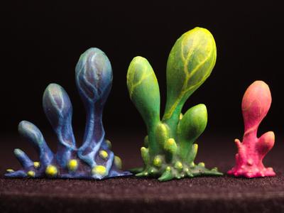 Tabletop plant: “Blob Crowd Plant 3 Minis Set” (Alien Vegetation 16)