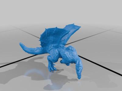 Monster Hunter Anjanath fan art sculpt